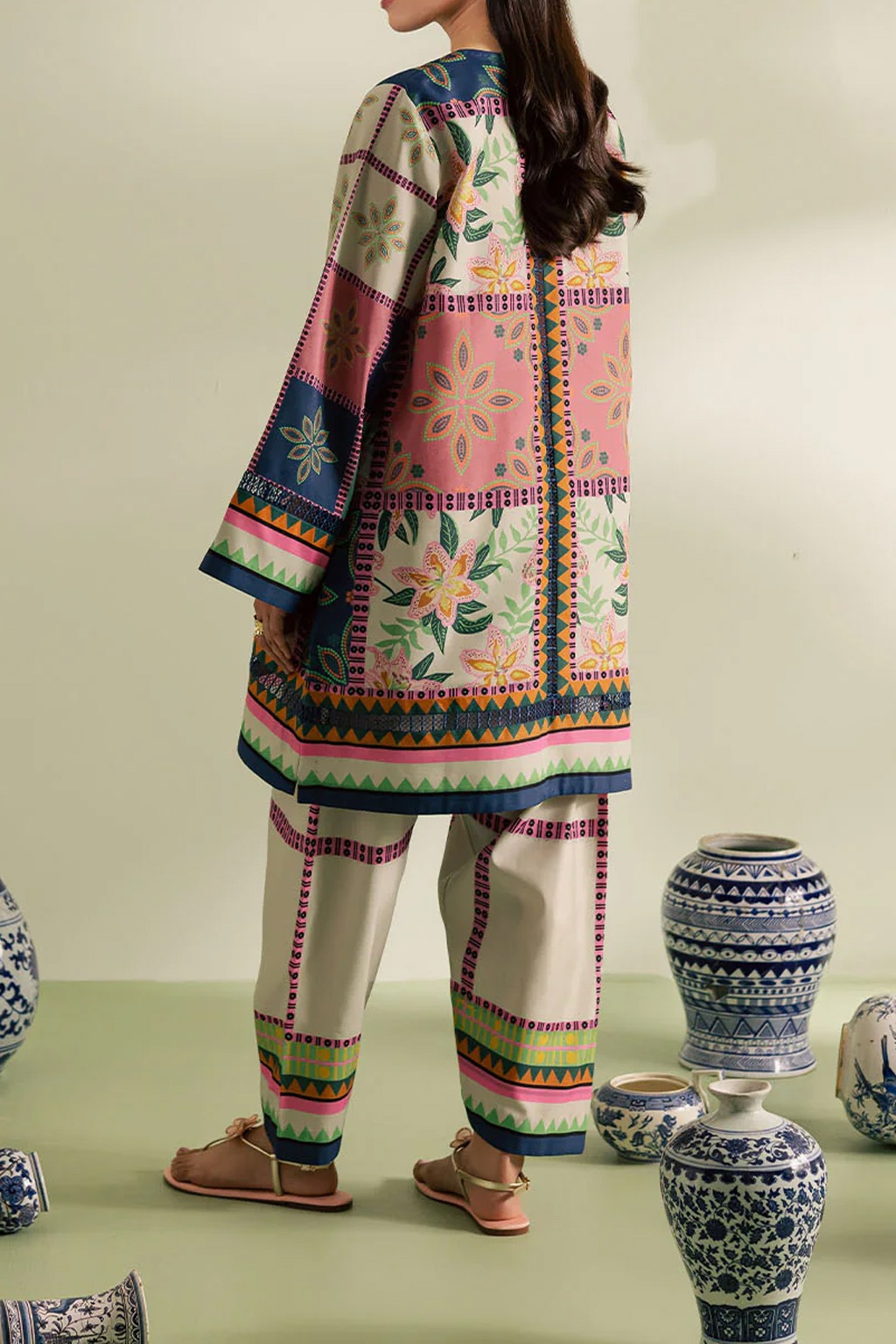  Stitched 2 piece printed shirt and printed trouser New summer collection